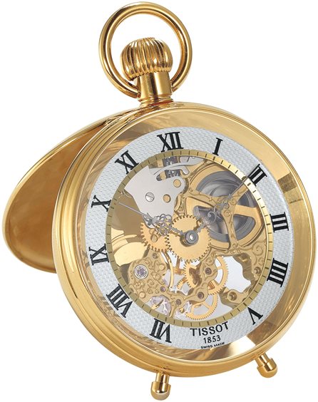 Da tasca Tissot Uomo in Acciaio placcato oro giallo T86.4.701.23 - T86.4.701.23